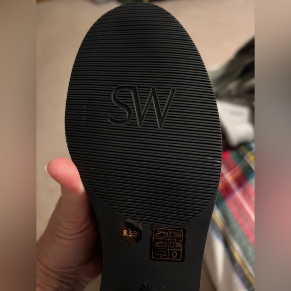 *New Stuart Weitzman the 5050 Boot / Black Leather Black Over-the-Knee Sz 8.5 - Picture 5 of 16